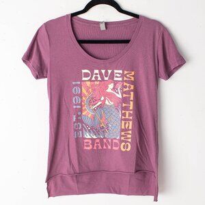 Dave Matthews Est. 1991 Next Level Women's Small Purple Band Tour Shirt